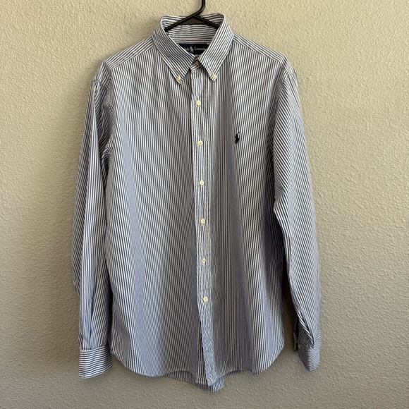 Polo Ralph Lauren Striped Button Down Long Sleeve Size‎ 16 Classic Fit - Picture 1 of 4